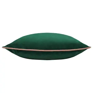 Paoletti Meridian Velvet Piped Feather Filled Cushion