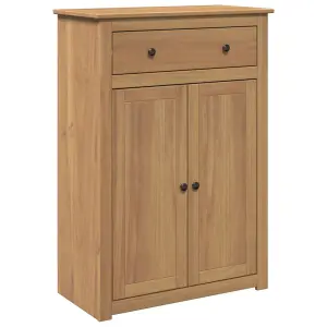 Berkfield Shoe Cabinet Panama 80x40x114 cm Solid Wood Pine