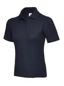 Uneek - Women's/Ladies Classic Poloshirt - 50% Polyester 50% Cotton - Navy - Size 4XL