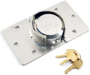 New Heavy Duty High Security Padlock Hasp Van With Keys Hardened Steel Lock