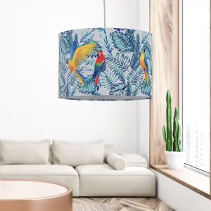 First Choice Lighting Parrot Velvet Parrot Design 30cm Pendant or Table Lamp Shade