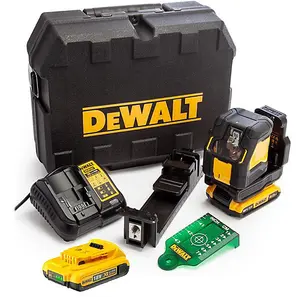 Dewalt DCLE34021D2 XR Compact Cross Line Green Laser 18V 2 x 2.0Ah Li-ion + Case