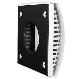 100mm - External Wall Wind Sound Baffle Vent Cover Draft Excluding Air Ventilation For Extractor Fans & Heat Recovery - White