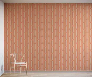 Bobbi Beck eco friendly Peach colourful arch Wallpaper