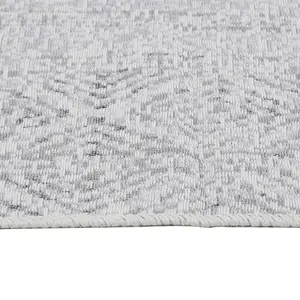 Rug Light Grey 120x180 cm Cotton