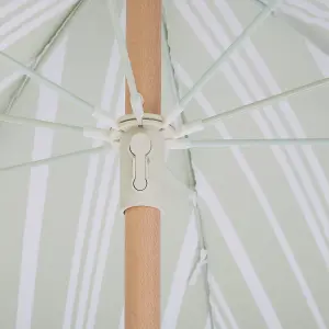 Garden Market Parasol 1.5 m Green and White MONDELLO