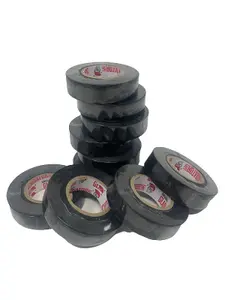 12 Pack of 19mm x 30m Black Electrical Tapes