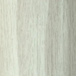 A66 32mm Aluminium Wood Effect Door Threshold Strip - White Oak, 0.93m