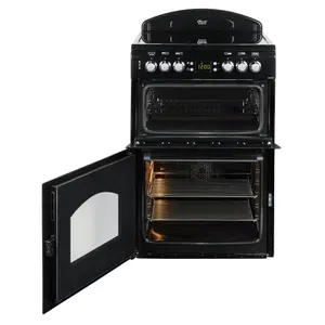 Leisure Cookmaster CLA60CEK 60cm Double Electric Cooker with Ceramic Hob - Black