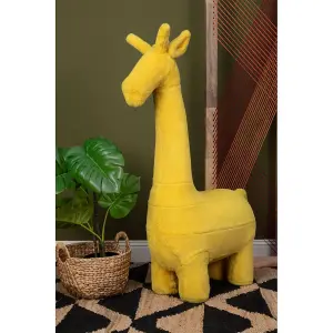 Interiors by Premier Giraffe yellow Animal Chair, Non-Harmful Children's Chair, Easy to Balance Kiddie Chair