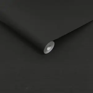 Stitch Please Night Black Textured Plain Wallpaper