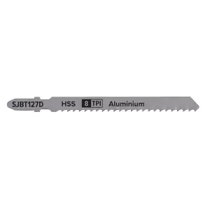 Sealey 100mm 8 TPI Aluminium Jigsaw Blade For Power Tools x5 Pieces SJBT127D