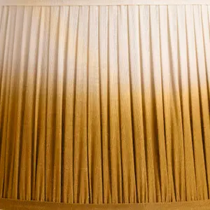 20cm Yellow Mustard Ombre Soft Pleated Tapered Lampshade