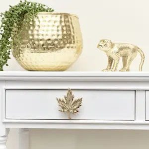 Melody Maison Gold Maple Leaf Drawer Knob