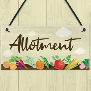 Red Ocean Allotment Sign For Garden Shed Sign Garden Sign Summer House Plaque Gift For Him Gift For Her