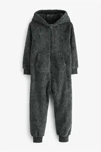 Boys Next Grey Fleece All-In-One (3-16Yrs) - Grey