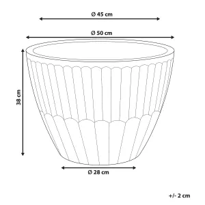 Terracotta Plant Pot 50 cm Green NYSSA