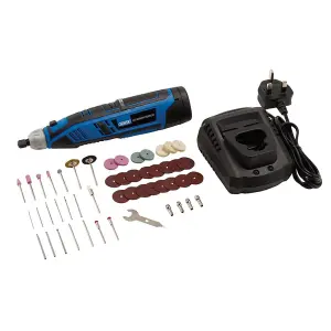 Draper Storm Force 10.8V Power Interchange Rotary Multi-Tool Kit, 1 x 1.5Ah Battery, 1 x Fast Charger (50 Piece) 07849