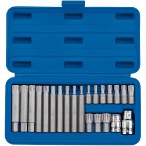 Draper Ribe 3/8, Socket and Bit Set, 1/2" Sq. Dr. (22 Piece) 16347