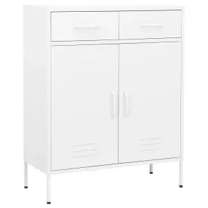 Berkfield Storage Cabinet White 80x35x101.5 cm Steel