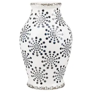 Flower Vase NEMEA Ceramic White