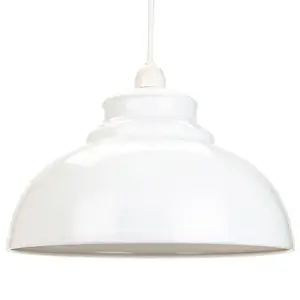 Industrial and Modern Galley Design White Metal Ceiling Pendant Light Shade