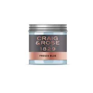 Craig & Rose 1829 Fresco Blue Chalky Emulsion paint, 50ml