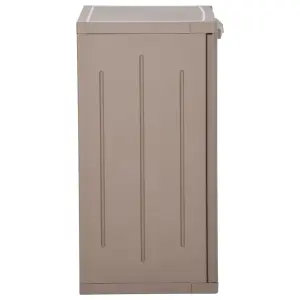 Berkfield Garden Storage Cabinet Brown 65x45x88 cm PP Rattan