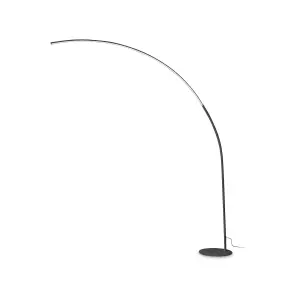 Ideal Lux Comet Integrated LED Arc Floor Lamp Black 2850Lm 3000K