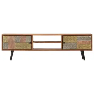 Berkfield TV Cabinet 140x30x40 cm Solid Acacia Wood