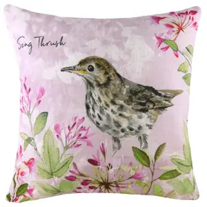 Evans Lichfield Song Thrush Polyester Filled Cushion