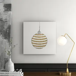 Chic Ornament II - Wrapped Canvas Print 50.8cm H x 50.8cm W x 3.81cm D