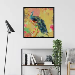 Animal Utopia IV by Evelia Designs - Painting Black Framed Paper Print / 51cm H x 51cm W