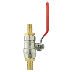 13mm barb-13mm barb-in line- full flow lever valve for 1/2" hose/irrigation pipe