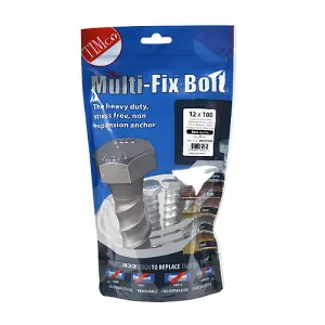 TIMCO Multi-Fix Bolts Hex Head Exterior Silver - 12.0 x 100