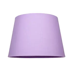 Traditional 8 Inch Soft Lilac Linen Drum Table/Pendant Lamp Shade 40w Maximum