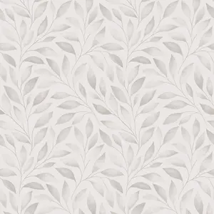 Gentle Vines Wallpaper In Soft Greys