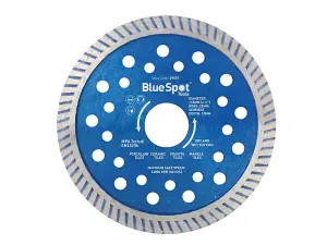 BlueSpot Turbo Tile Diamond Cutting Disc Angle Grinder Blade Stone 4.5" 115mm