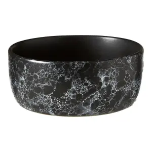 Interiors by Premier Hygge Black Faux Marble Bowl