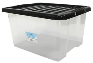 35 Litre 35L with Black Lid x5