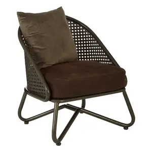 Interiors By Premier Durable Foundry Chair With Curved Legs, Industrial Design Comfortable Foundry Chair For Outdoor Sitting