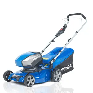 Hyundai 42cm Cordless 40v Lithium-Ion Battery Lawnmower with Battery and Charger HYM40LI420P