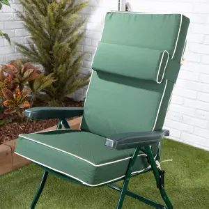 Alfresia Green Luxury Recliner Cushion