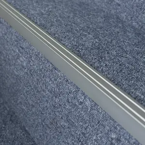 Self-adhesive anodised aluminium anti non slip stair edge nosing trim 900mm x 25mm x 20mm A36 silver