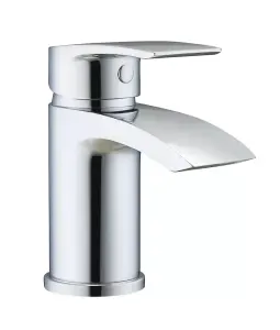 Aquarius Arc Mini Mono Basin Mixer Tap inc Waste Chrome