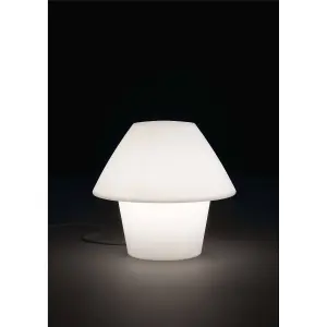 Luminosa Versus 1 Light Outdoor Floor Lamp White IP44, E27