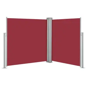 Berkfield Retractable Side Awning Red 160x600 cm