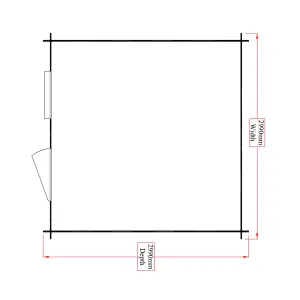 Shire Hartley 8x8 ft & 1 window Apex Wooden Cabin