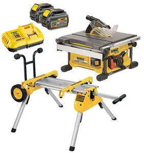 Dewalt DCS7485T2 54v XR FlexVolt Cordless Table Saw 2 x 6.0ah + DE7400 Leg Stand