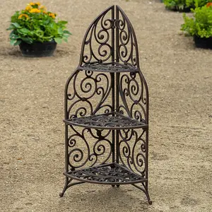 Woodside Cast Iron 3 Tier Plant Rack